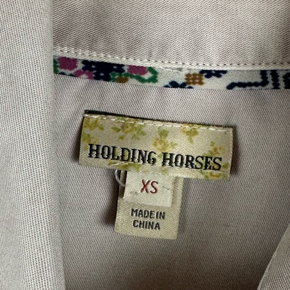 HOLDING HORSES Dimanche Button Down Shirt with Pearl Snap Buttons Size XS - Picture 10 of 13